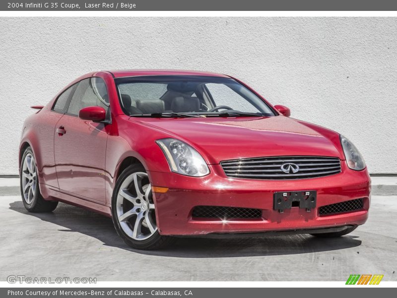 Laser Red / Beige 2004 Infiniti G 35 Coupe