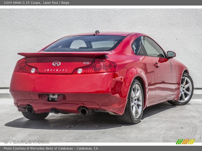 Laser Red / Beige 2004 Infiniti G 35 Coupe