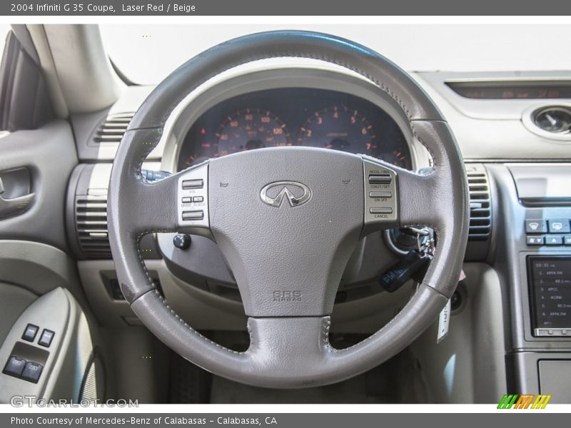 Laser Red / Beige 2004 Infiniti G 35 Coupe