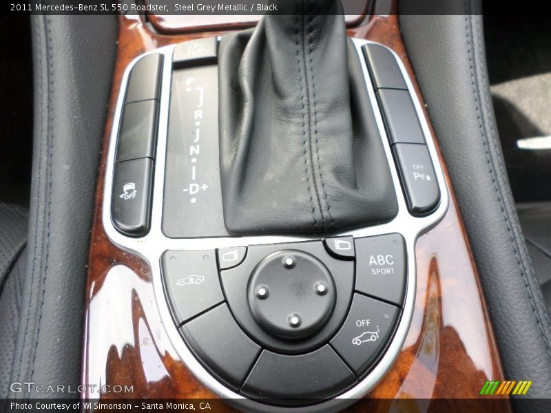 Steel Grey Metallic / Black 2011 Mercedes-Benz SL 550 Roadster