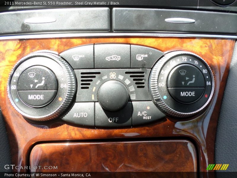 Steel Grey Metallic / Black 2011 Mercedes-Benz SL 550 Roadster