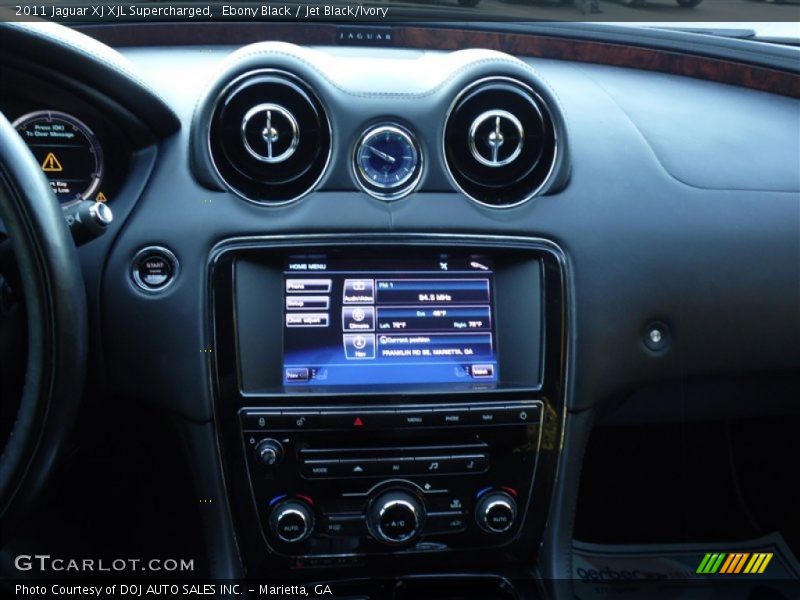 Ebony Black / Jet Black/Ivory 2011 Jaguar XJ XJL Supercharged