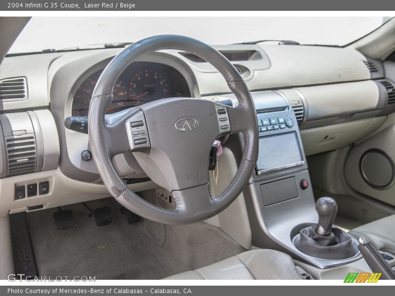 Laser Red / Beige 2004 Infiniti G 35 Coupe