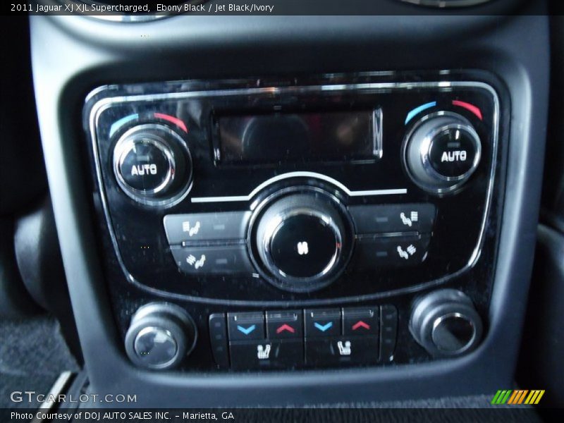 Ebony Black / Jet Black/Ivory 2011 Jaguar XJ XJL Supercharged
