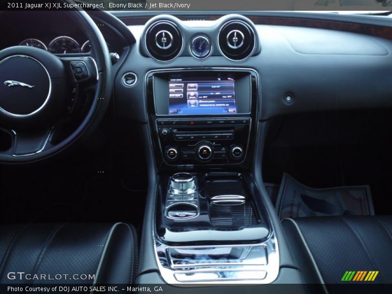 Ebony Black / Jet Black/Ivory 2011 Jaguar XJ XJL Supercharged