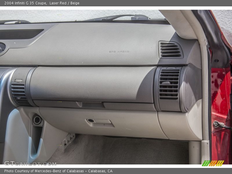 Laser Red / Beige 2004 Infiniti G 35 Coupe
