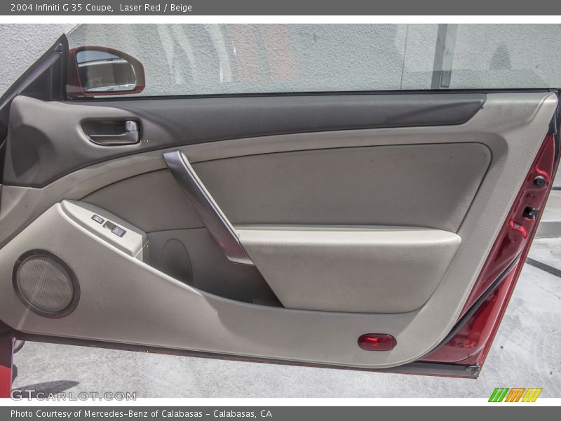 Laser Red / Beige 2004 Infiniti G 35 Coupe