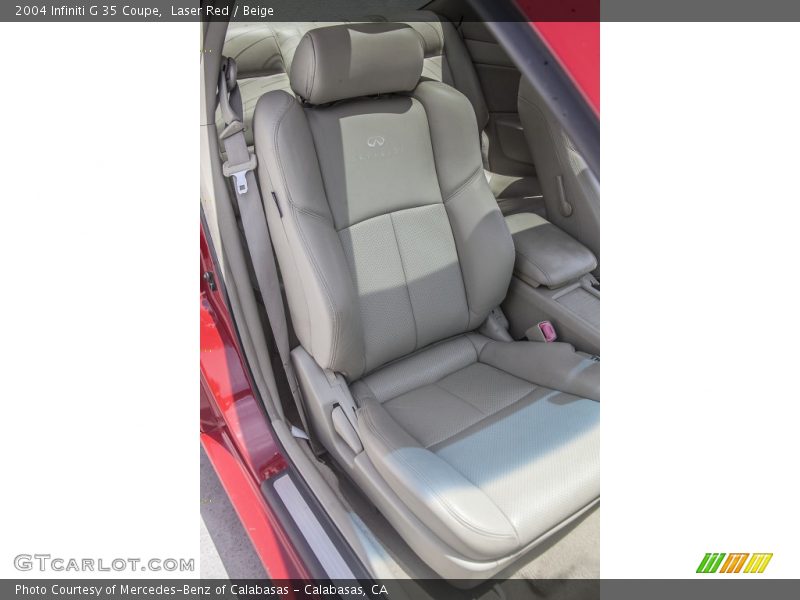 Laser Red / Beige 2004 Infiniti G 35 Coupe