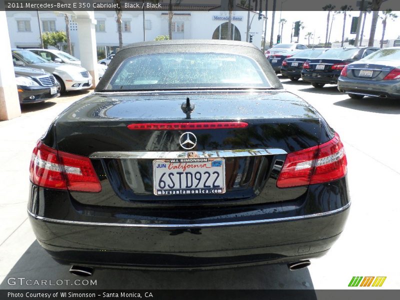 Black / Black 2011 Mercedes-Benz E 350 Cabriolet