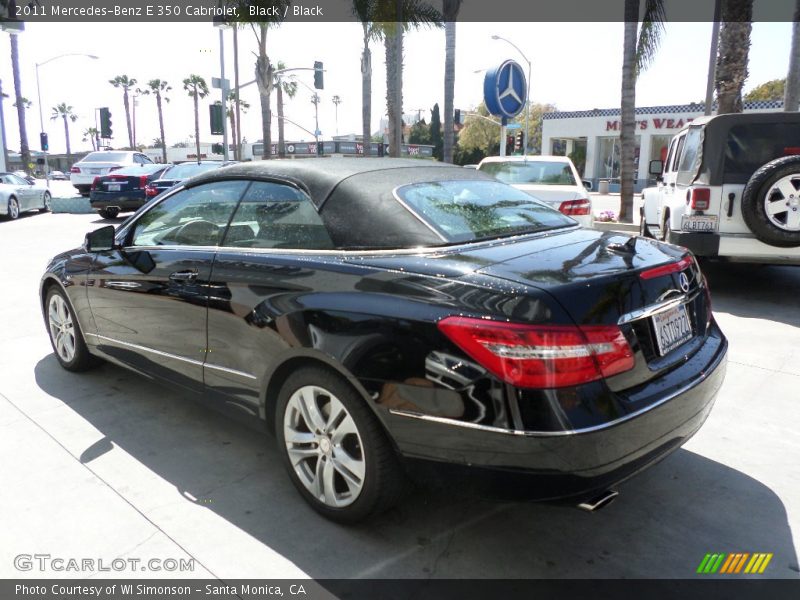 Black / Black 2011 Mercedes-Benz E 350 Cabriolet