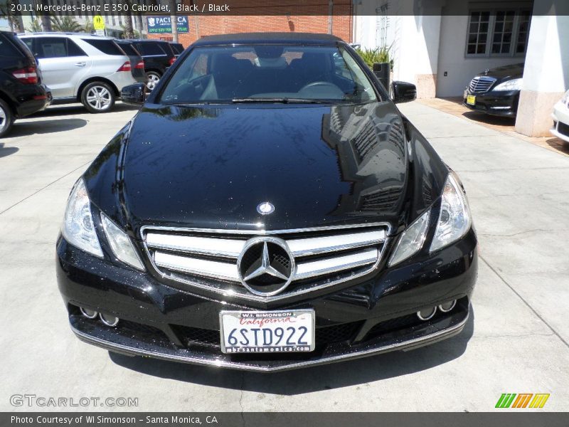 Black / Black 2011 Mercedes-Benz E 350 Cabriolet