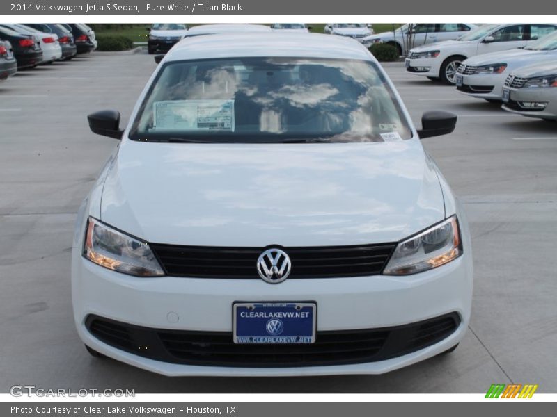 Pure White / Titan Black 2014 Volkswagen Jetta S Sedan
