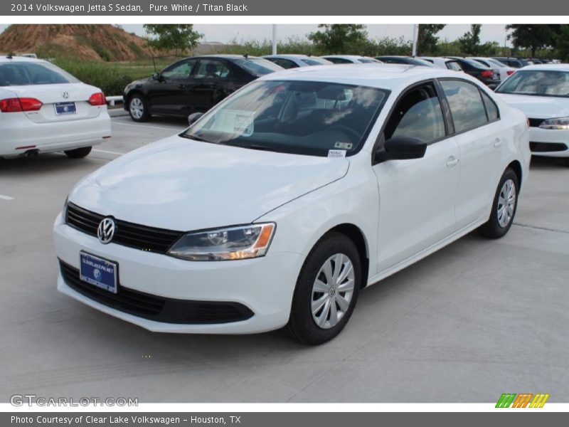 Pure White / Titan Black 2014 Volkswagen Jetta S Sedan