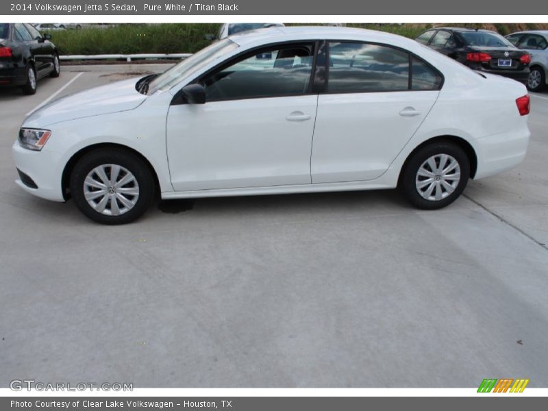 Pure White / Titan Black 2014 Volkswagen Jetta S Sedan