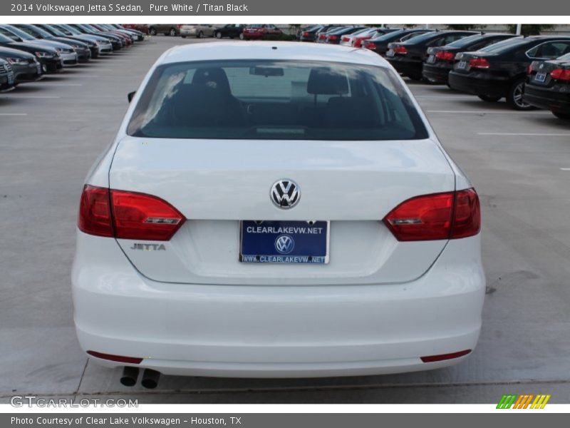 Pure White / Titan Black 2014 Volkswagen Jetta S Sedan