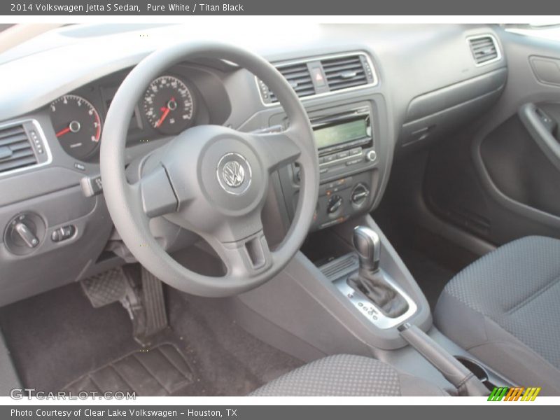 Pure White / Titan Black 2014 Volkswagen Jetta S Sedan