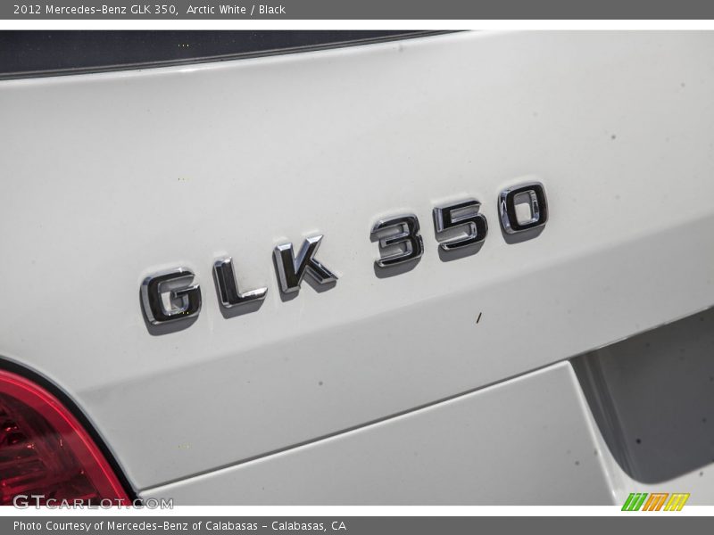Arctic White / Black 2012 Mercedes-Benz GLK 350