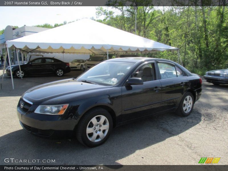 Ebony Black / Gray 2007 Hyundai Sonata GLS