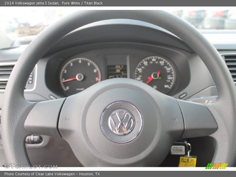 Pure White / Titan Black 2014 Volkswagen Jetta S Sedan