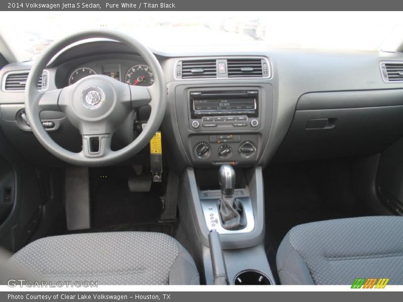 Pure White / Titan Black 2014 Volkswagen Jetta S Sedan