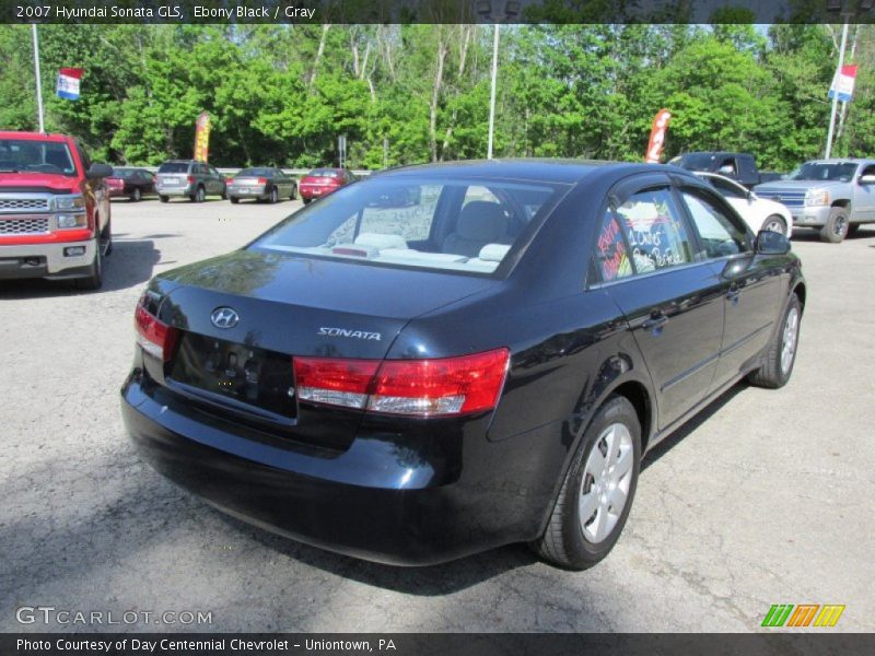 Ebony Black / Gray 2007 Hyundai Sonata GLS