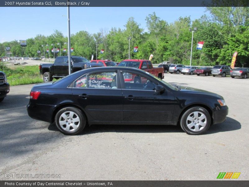 Ebony Black / Gray 2007 Hyundai Sonata GLS