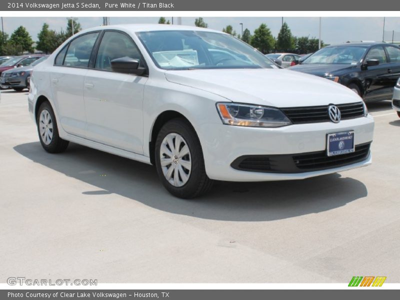 Pure White / Titan Black 2014 Volkswagen Jetta S Sedan