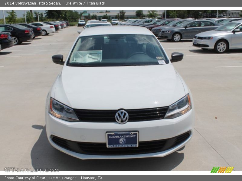 Pure White / Titan Black 2014 Volkswagen Jetta S Sedan