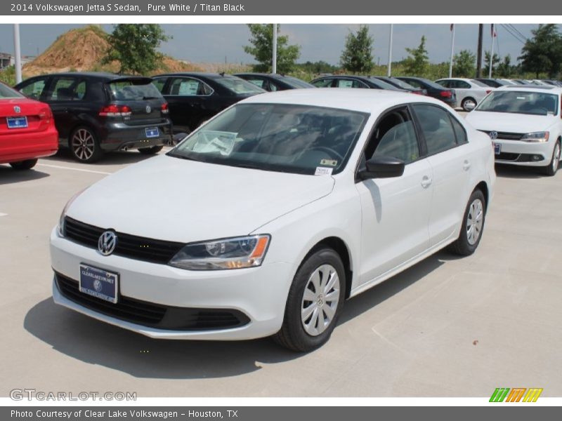 Pure White / Titan Black 2014 Volkswagen Jetta S Sedan