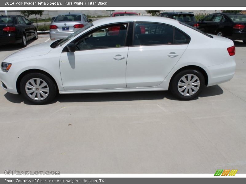 Pure White / Titan Black 2014 Volkswagen Jetta S Sedan