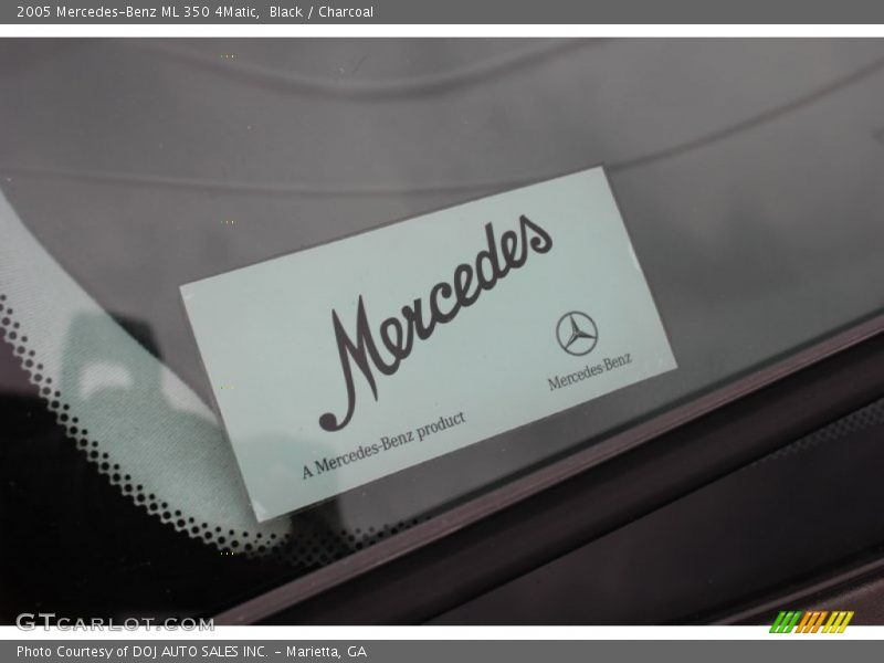 Black / Charcoal 2005 Mercedes-Benz ML 350 4Matic
