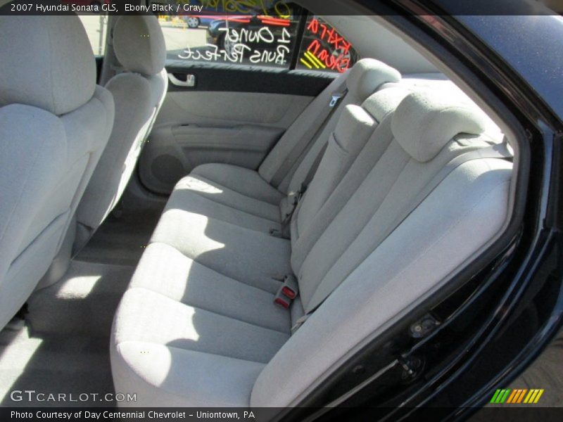 Ebony Black / Gray 2007 Hyundai Sonata GLS