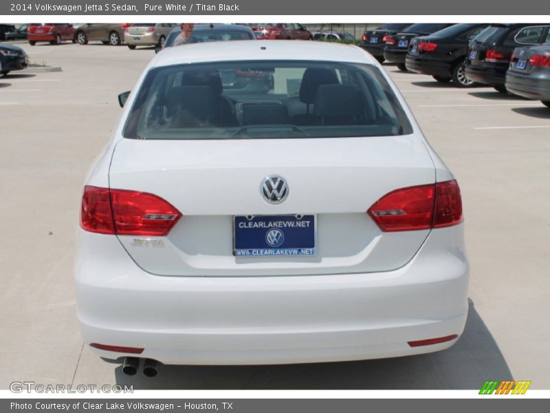 Pure White / Titan Black 2014 Volkswagen Jetta S Sedan
