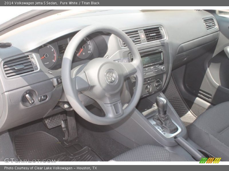 Pure White / Titan Black 2014 Volkswagen Jetta S Sedan
