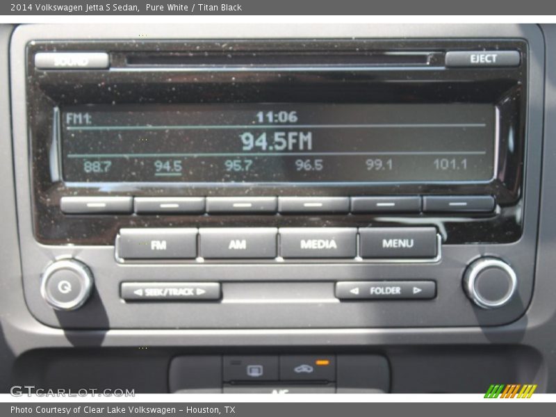 Pure White / Titan Black 2014 Volkswagen Jetta S Sedan