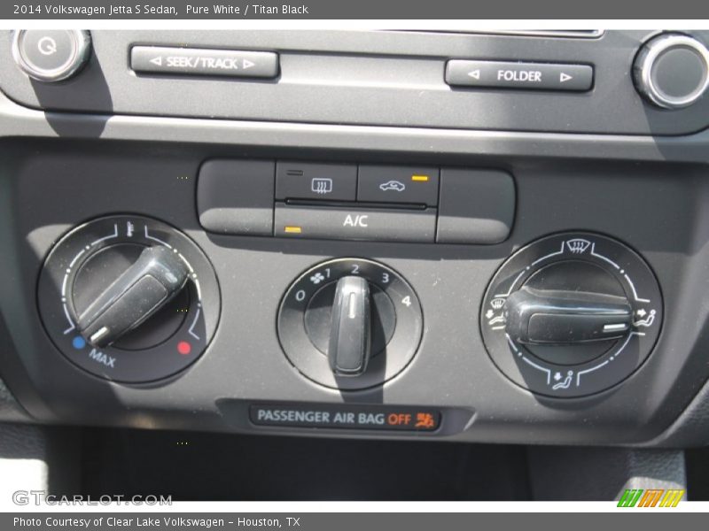 Pure White / Titan Black 2014 Volkswagen Jetta S Sedan
