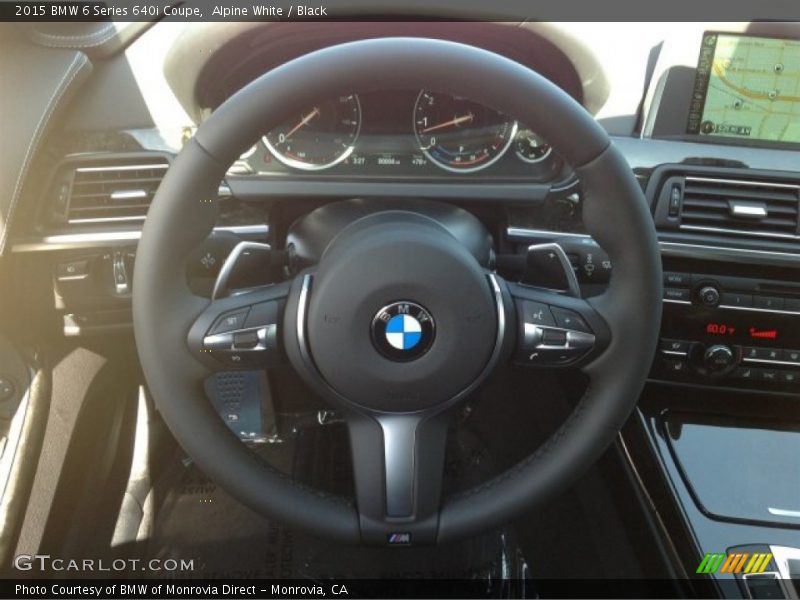 Alpine White / Black 2015 BMW 6 Series 640i Coupe