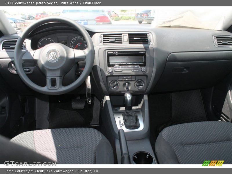 Pure White / Titan Black 2014 Volkswagen Jetta S Sedan
