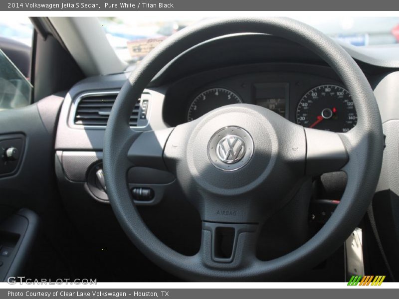 Pure White / Titan Black 2014 Volkswagen Jetta S Sedan