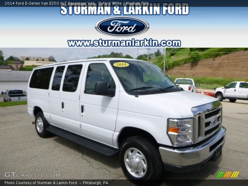 Oxford White / Medium Flint 2014 Ford E-Series Van E350 XLT Passenger Van