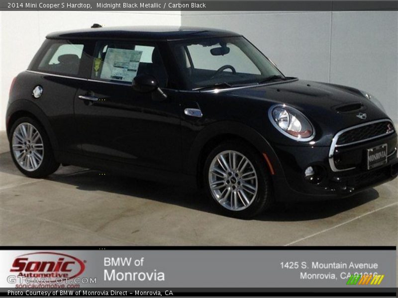 Midnight Black Metallic / Carbon Black 2014 Mini Cooper S Hardtop