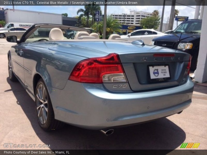 Celestial Blue Metallic / Soverign Hide Calcite Leather/Umbra Brown 2011 Volvo C70 T5