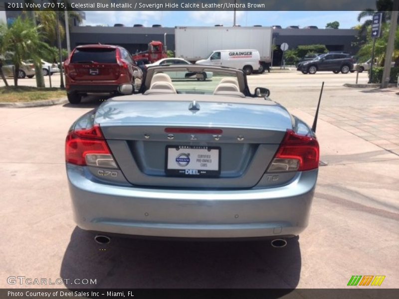 Celestial Blue Metallic / Soverign Hide Calcite Leather/Umbra Brown 2011 Volvo C70 T5