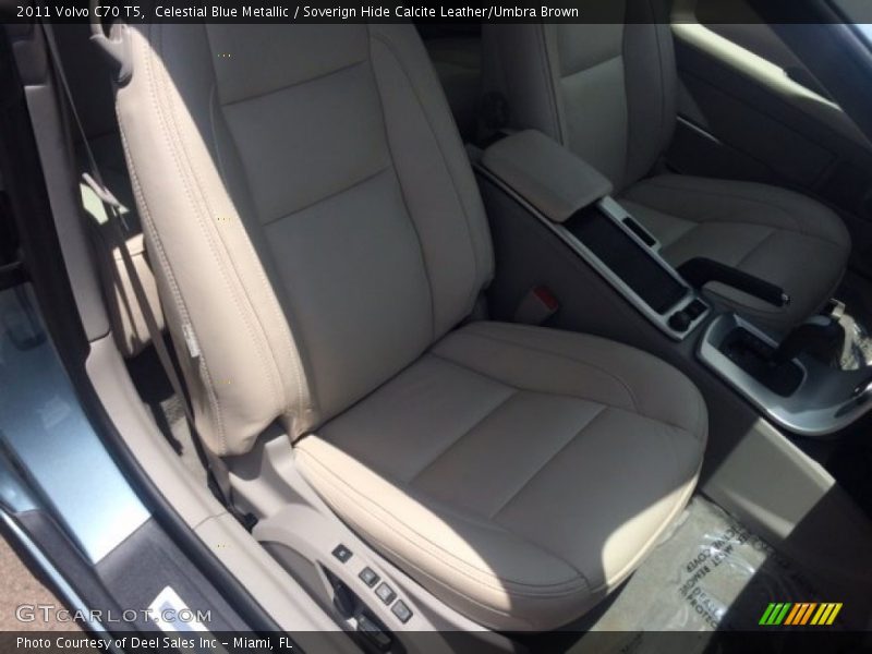 Celestial Blue Metallic / Soverign Hide Calcite Leather/Umbra Brown 2011 Volvo C70 T5