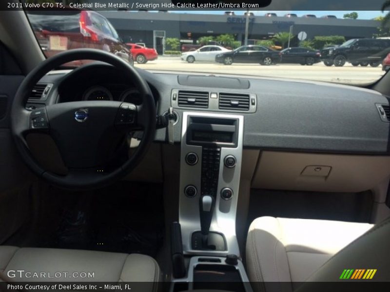 Celestial Blue Metallic / Soverign Hide Calcite Leather/Umbra Brown 2011 Volvo C70 T5