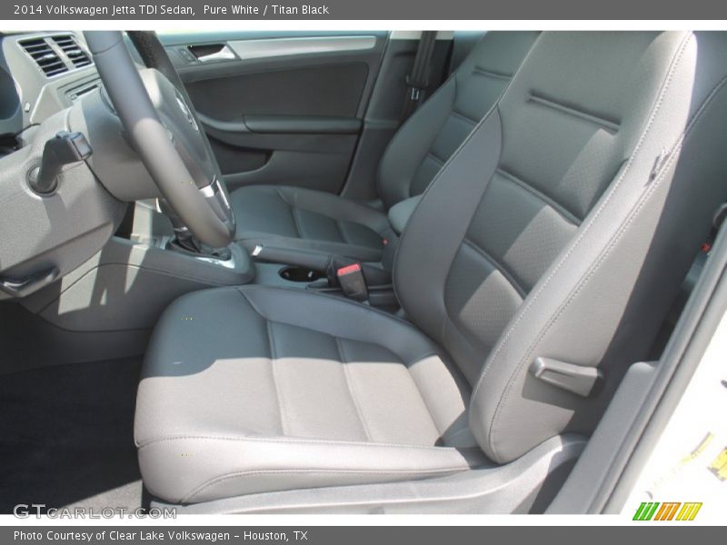 Pure White / Titan Black 2014 Volkswagen Jetta TDI Sedan