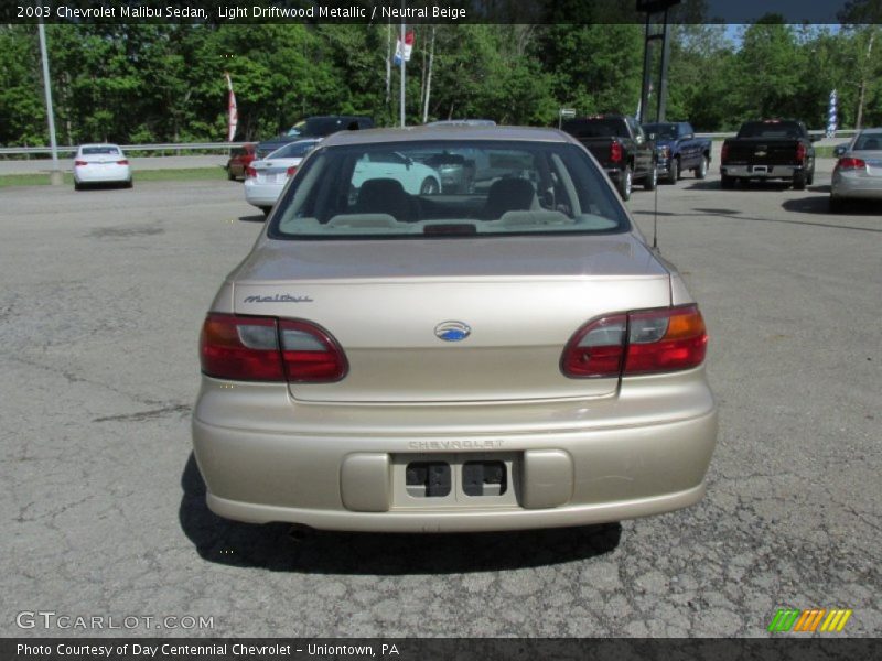 Light Driftwood Metallic / Neutral Beige 2003 Chevrolet Malibu Sedan