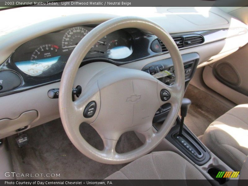 Light Driftwood Metallic / Neutral Beige 2003 Chevrolet Malibu Sedan
