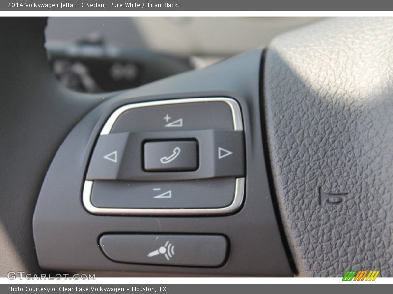 Pure White / Titan Black 2014 Volkswagen Jetta TDI Sedan