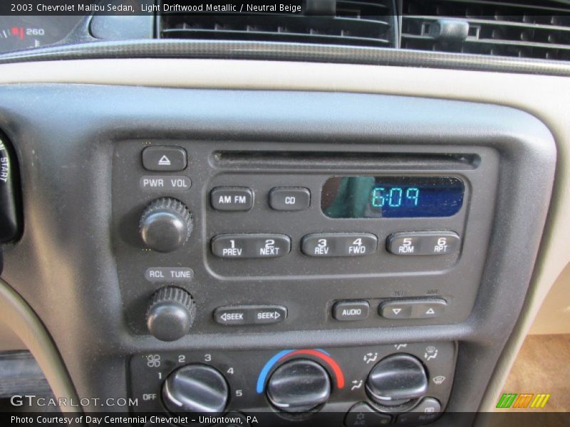 Light Driftwood Metallic / Neutral Beige 2003 Chevrolet Malibu Sedan